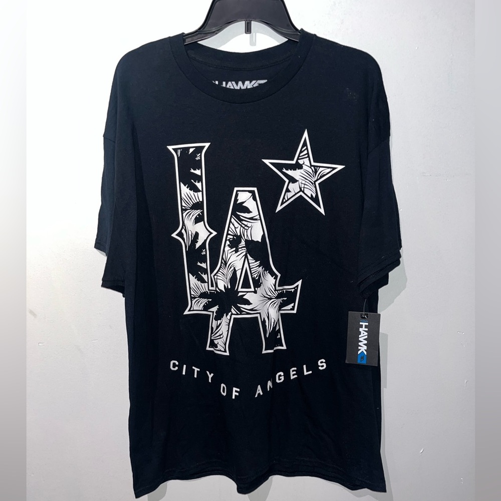 NWT Tony Hawk LA City Of Angels T-Shirt Black and White Mens XL